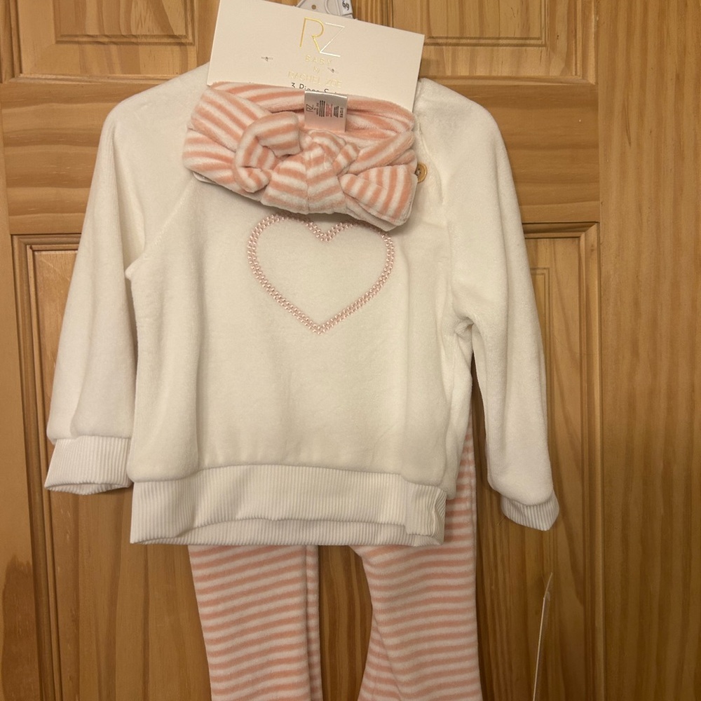 Infant girl sweater and pant outfit